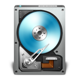 HD Open Drive Blue Icon 256x256 png